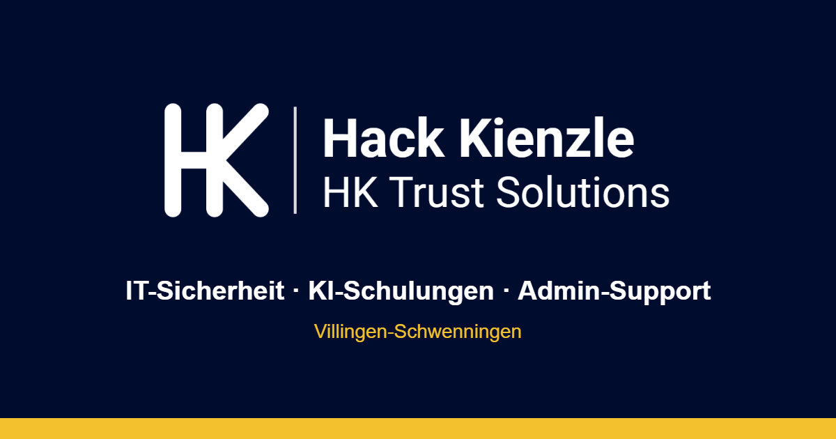 HK Trust Solutions – IT-Sicherheit, KI-Schulungen und Admin-Support